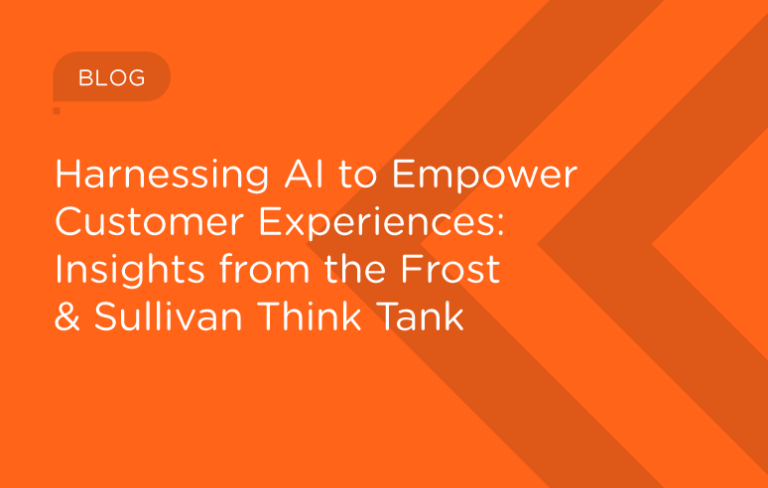 Harnessing AI to Empower Customer Experiences: Insights from the Frost & Sullivan Think Tank